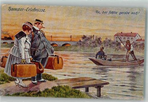 1918 Humor Hamster Erlebnisse Na das fehlte gerade noch