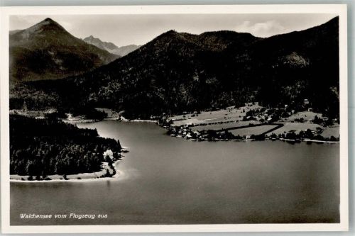 Walchensee 1937 Fliegeraufnahme des Walchensees