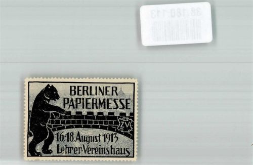 Berlin Mitte 1913 Berliner Papiermesse im Lehrer-Vereinshaus