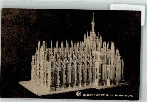 Milano Modell des Mailänder Domes von Jean-Pierre Henen Informationskarte