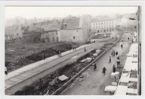 Schleiz Altes Foto Schleiz. Neugestaltung der Stadt Februar 1989 / XXVI Maße: ca. 13,9 x 9,1 cm. Gute Erhaltung.