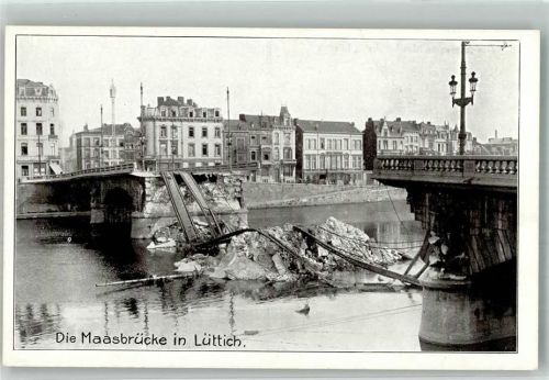 Liege Maasbrücke zerstört