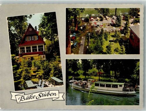 Wannsee Cafe Weingasthaus Bäke Stuben Binnenschiff Fotograf Herbert Meyerheim
