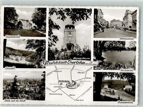 Iserlohn Hauptbahnhof Bismarckturm Rathausplatz Grünetal Seilersee Franzosenhohl