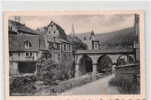 Neckarsteinach Neckarsteinach. alte Häuser an der Steinach ungelaufen Gute Erhaltung.