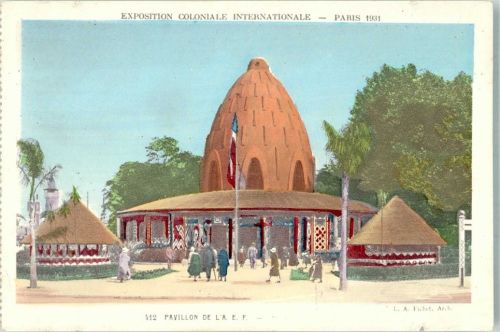Paris Exposition Coloniale Internationale 1931 Pavillon de L`A.E.F.