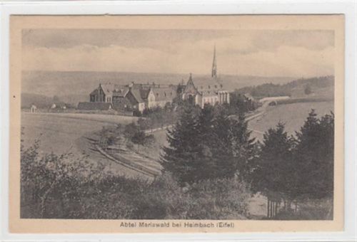 Blick auf Abtei Mariawald bei Heimbach in der Eifel ungelaufen Gute Erhaltung.