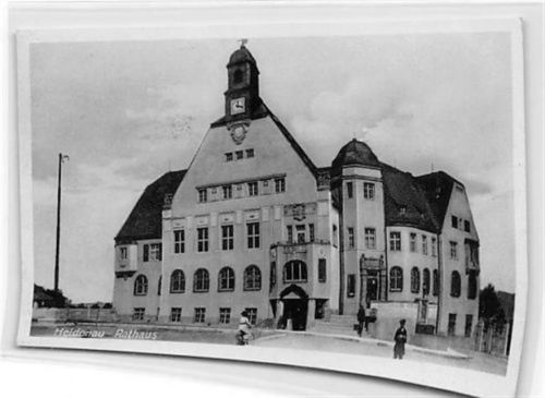 Heidenau Heidenau. Rathaus ungelaufen Ecken mit Albumabdrücken, sonst gut erhalten