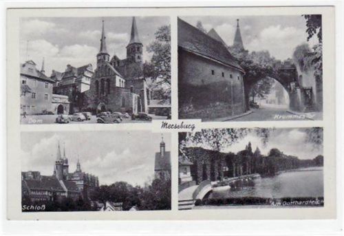 Merseburg Merseburg mit Dom, Schloß, Partie am Gotthardteich und Krummes Tor ungelaufen Gute Erhaltung.