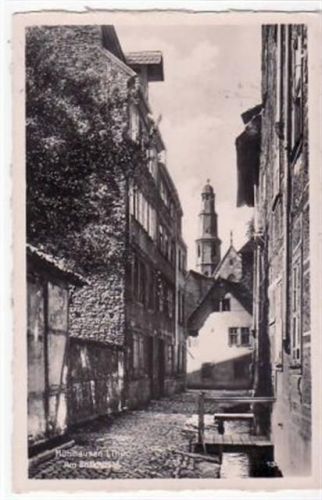 Mühlhausen Mühlhausen mit Partie am Entenbühl gelaufen, Marke entfernt, handschriftliches Datum von 1938. Leicht fleckig, sonst gut erhalten.