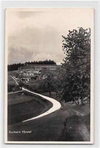 Kurheim Förstel / Lasek - Kreis Löwenberg / Powiat Lwówecki. Karte beschrieben Gute Erhaltung.