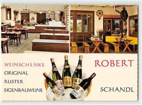 Rust. Weinschenke Robert Schandl ungelaufen Gute Erhaltung.