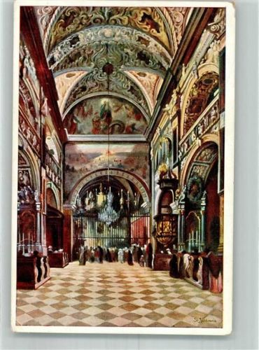 Tschenstochau 1940 Kirche Kapelle innen Feldpost WK II