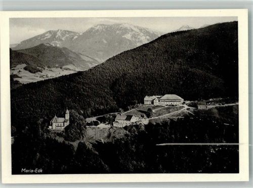 Maria Eck Fliegeraufnahme Kloster Berggasthaus