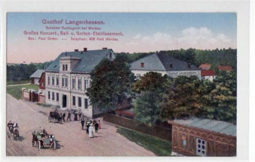 Langenhessen mit Gasthof ungelaufen Top Erhaltung.