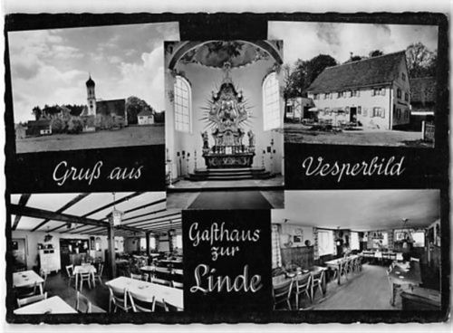 Vesperbild. Gasthaus zur Linde ungelaufen Gute Erhaltung.