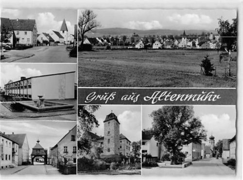 Altenmuhr mit Kirche und Torbogen ungelaufen Gute Erhaltung.