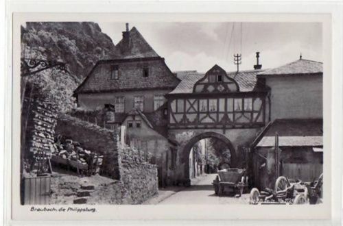 Braubach Braubach am Rhein mit Philippsburg ungelaufen Top Erhaltung.
