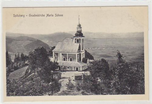 Spitzberg / Kreis Habelschwerdt - Bystrzyca Klodzka. Gnadenkirche Maria Schnee ungelaufen Leichte Abdrücke an den Ecke n vom Album, sonst gut erhalten