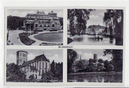 Mönchengladbach Mönchengladbach mit Kaiser-Friedrich-Halle, Geroplatz, Münster u. Volksgarten ungelaufen Gute Erhaltung.