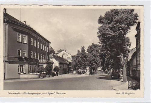 Ilmenau Ilmenau / Ilm-Kreis. Lindenstraße mit Cafe Funcke und Hotel. Ungelaufen. Top Erhaltung.