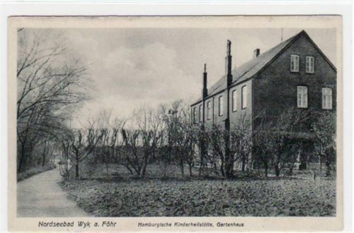 Wyk Wyk a. Föhr mit Hamburgische Kinderheilstätte, Gartenhaus ungelaufen Gute Erhaltung.