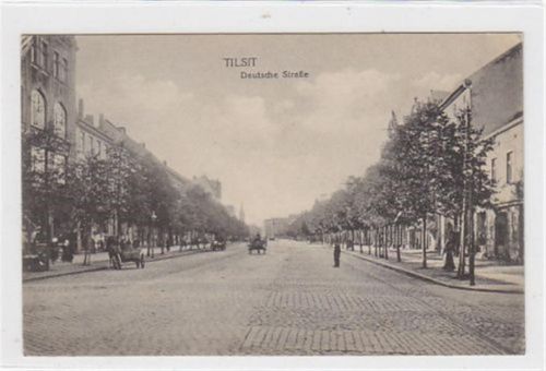 Tilsit Tilsit / Sowetsk. Deutsche Straße ungelaufen Top Erhaltung.
