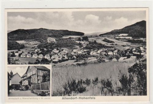 Allendorf - Hohenfels mit Wirtschaft und Warenhandlung von W. Jacobi ungelaufen Top Erhaltung.
