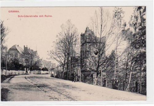 Grimma Grimma mit Schröderstraße und Ruine ungelaufen Top Erhaltung.
