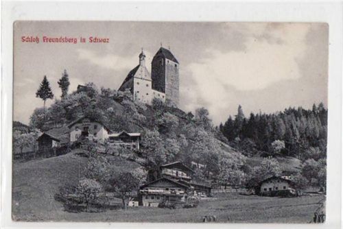 Schwaz mit Schloss Freundsberg ungelaufen Leicht bügig, sonst gut erhalten