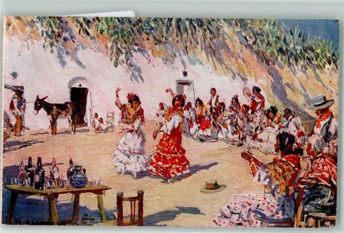 Zambra gitana Gipsy Tanz sign. Bertuchi