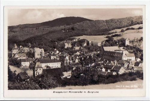 Münstereifel mit Burgruine ungelaufen Gute Erhaltung.