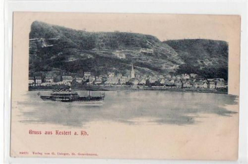 Kestert am Rhein mit Gesamtansicht ungelaufen Gute Erhaltung.