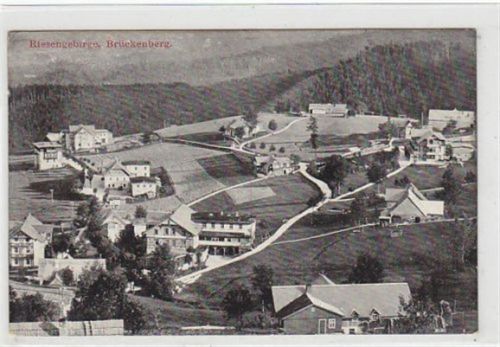 Brückenberg Brückenberg - Bierutowice / Kreis Hirschberg - Jelenia Góra im Riesengebirge. Karte beschrieben Gute Erhaltung.