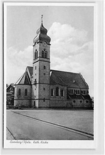 Eisenberg in der Pfalz. katholische Kirche ungelaufen Gute Erhaltung.