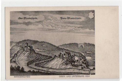 Manderscheid mit Ober- und Unterberg 1624 ungelaufen Top Erhaltung.