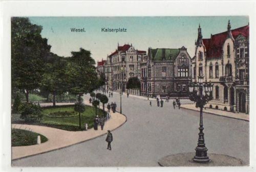 Wesel Wesel mit Kaiserplatz gelaufen, mit Marke und Stempel von 1926. Gute Erhaltung.