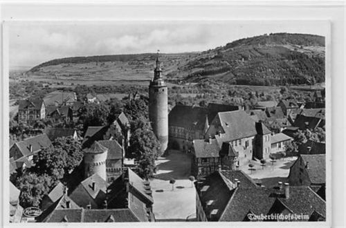 Tauberbischofsheim Tauberbischofsheim. Gesamtansicht. Karte beschrieben Gute Erhaltung.