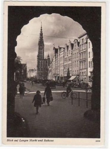 Danzig Danzig / Gdansk mit Blick auf Langen Markt u. Rathaus ungelaufen Gute Erhaltung.