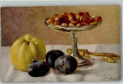 1920 Früchte Nüsse Feige Nußknacker AK