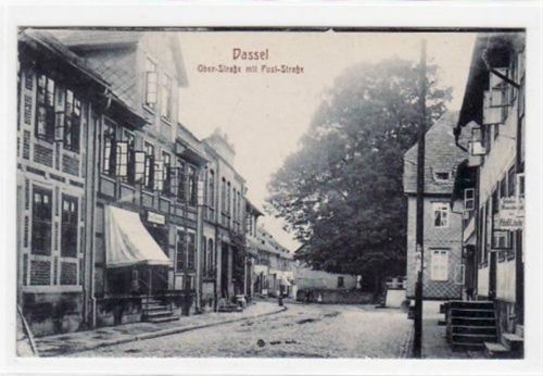 Dassel. Ober - Straße mit Post - Straße ungelaufen Gute Erhaltung.
