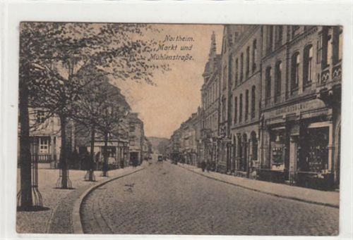 Northeim Northeim. Markt Mühlenstraße. Feldpost, Stempel von 1918. Vorder- und Rückseite leicht fleckig, leichte Abschürfungen, sonst gut erhalten