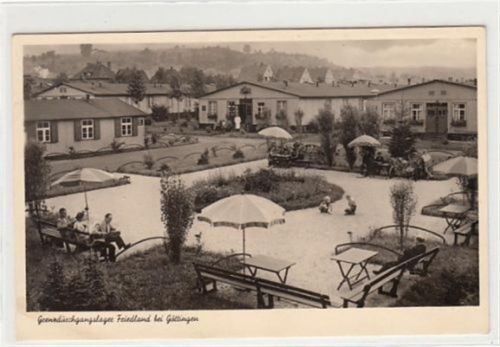 Grenzdurchgangslager Friedland bei Göttingen gelaufen, 1960 kleiner Knick oben rechts, leichter Stempeldurchdruck, sonst gut erhalten