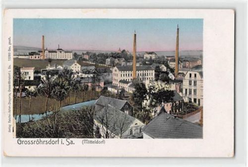 Großröhrsdorf Großröhrsdorf in Sachsen. Mitteldorf gelaufen. Gute Erhaltung.