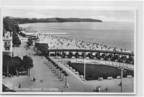 Zoppot Zoppot / Sopot. Kurgarten ungelaufen Gute Erhaltung.