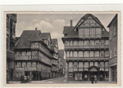Hann Münden Hann Münden. ein Blick auf den Marktplatz gelaufen, 1942. Leichter Stempeldurchdruck, sonst gut erhalten