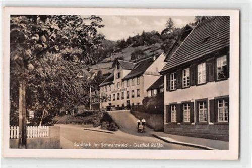Schiltach im Schwarzwald. Gasthof Rößle ungelaufen Gute Erhaltung.
