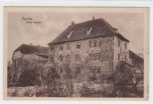 Apolda Apolda. alte Schloß ungelaufen kleiner Knick unten rechts, leicht fleckig, sonst gut erhalten
