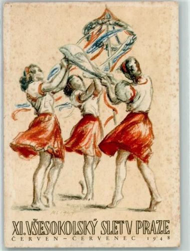 1948 Tanz Frauen XI. vsesokolsky