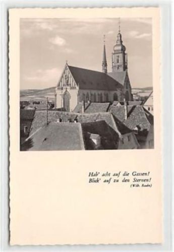 Tauberbischofsheim Tauberbischofsheim. ein Blick auf die katholische Stadtkirche ungelaufen kleiner Knick oben rechts, sonst gut erhalten